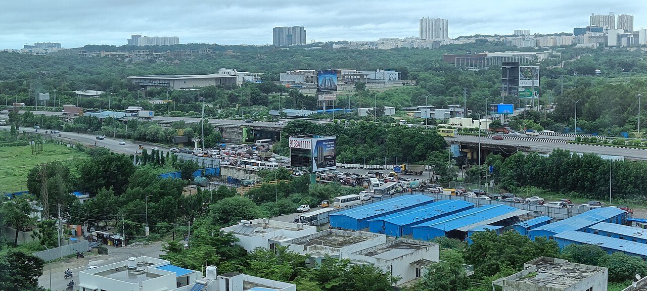 Illustrative camera view with detection overlays